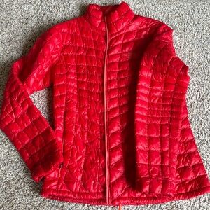 The North Face Bright Red Puffer Jacket